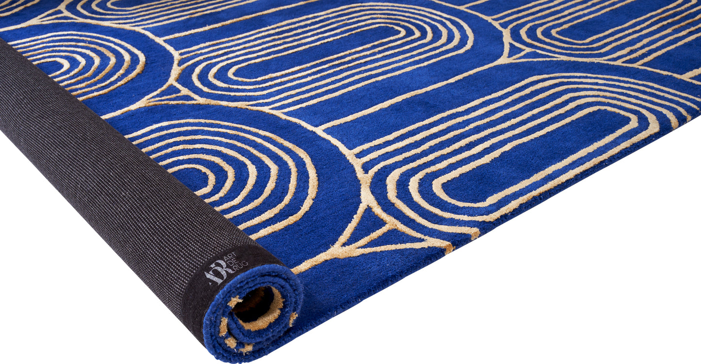 Ultramarine Blue Art Deco