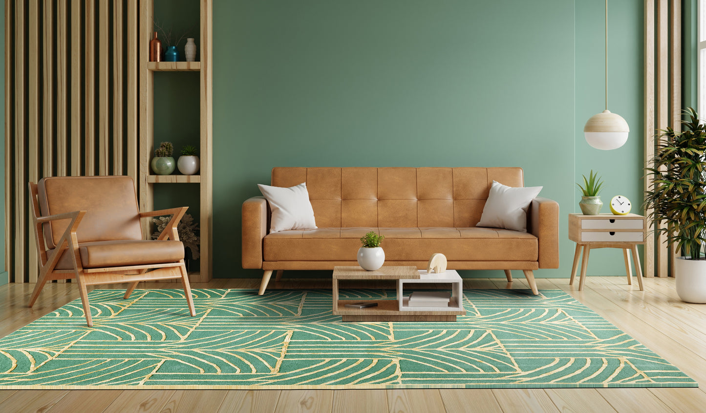 Mistletoe Green Art Deco